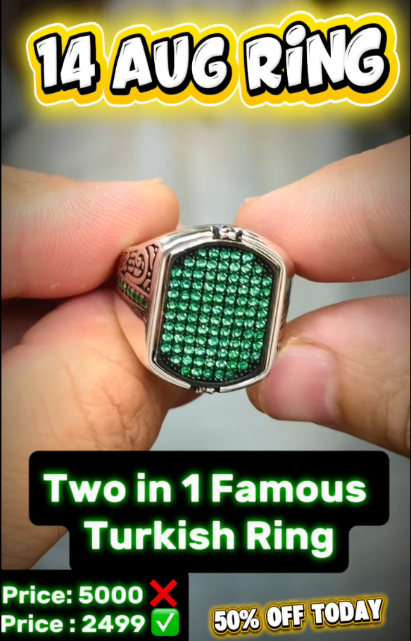 2 in 1 Famous Turkish Ring